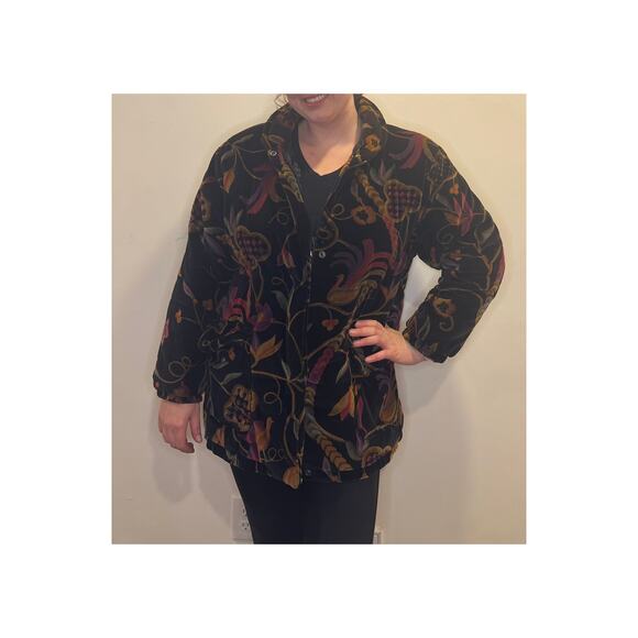 unknown Jackets & Blazers - Floral Oversized Puff Jacket - Plus Sized - Fits like 18/20